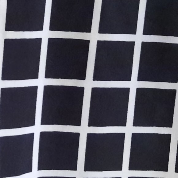 3/$15 Soda Pop Checkered Printed Tank Blouse - White/Black Size XS - Picture 7 of 16